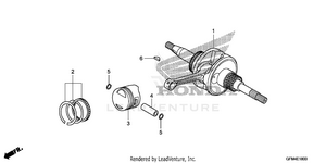 Crankshaft + Piston Schematic