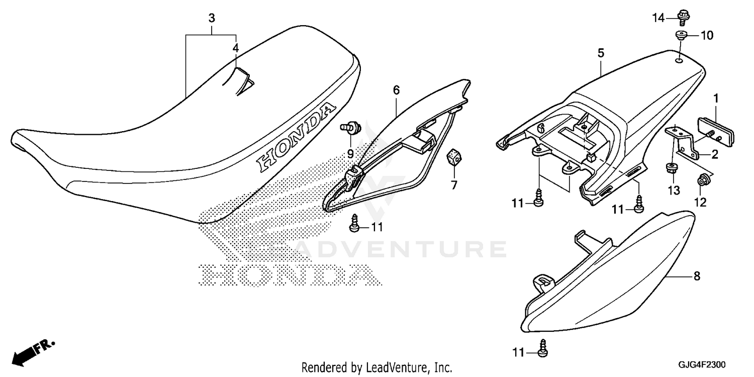 SEAT@REAR FENDER