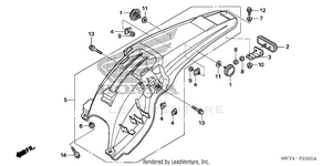 Rear Fender Schematic