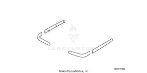 Saddlebag Molding Kit    (chrome) Schematic