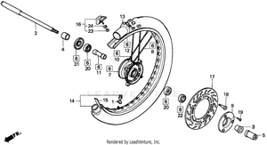 Front Wheel 90-91 Schematic