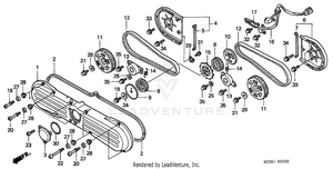 Front Cover + Timing Belt Schematic