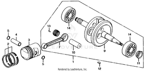 Crankshaft + Piston Schematic