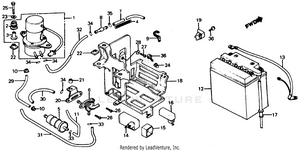 Battery + Fuel Pump 84 Schematic