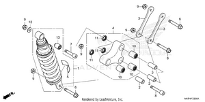 Rear Shock Absorber Schematic