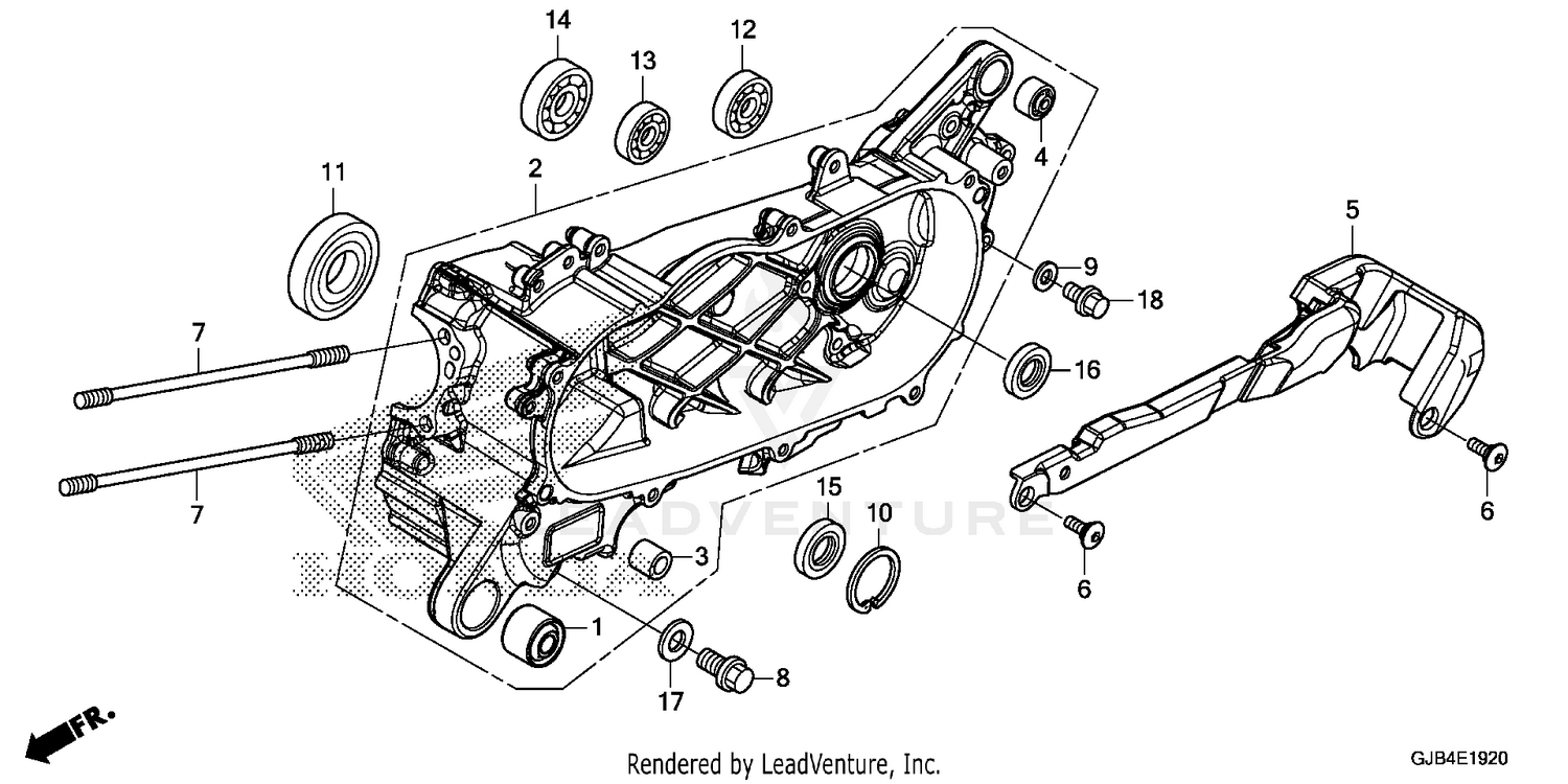 LEFT CRANKCASE