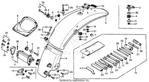 Rear Fender + Tool Box Schematic