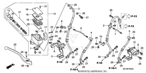 Front Brake Master Cylinder Schematic