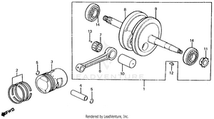 Crankshaft Piston Schematic