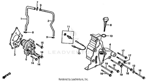 Left Cover + Oil Pump Schematic