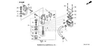Rear Brake Master        Cylinder Schematic