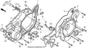 Crankcase Cover, Rr. Schematic
