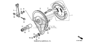 Rear Brake Panel Schematic