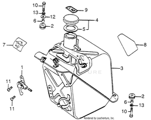 Fuel Tank + Fuel Valve Schematic