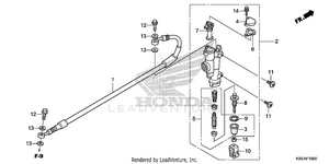 Rear Brake Master Cylinder Schematic