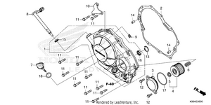 Right Crankcase Cover Schematic