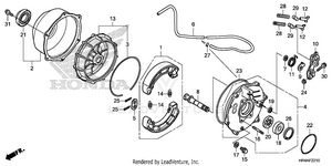 Rear Brake Panel Schematic