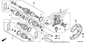 Front Knuckle@front Drive Shaft Schematic