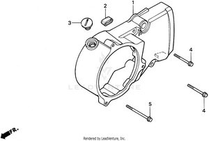 Left Crankcase Cover Schematic