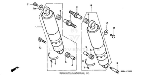 Rear Shock Absorber Schematic