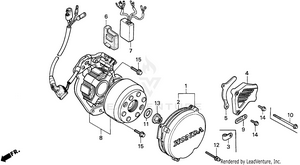 Left Crankcase Cover Schematic