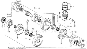 Piston + Crankshaft Schematic