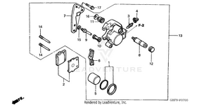 Front Brake Caliper Schematic