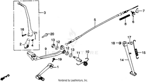 Pedal + Kick Starter Arm Schematic