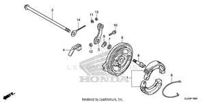 Rear Brake Panel Schematic