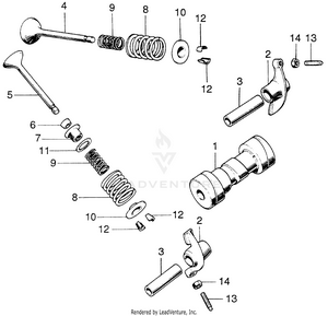 Camshaft + Valve Schematic