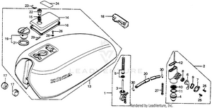 Fuel Tank + Fuel Valve 76,78 Schematic