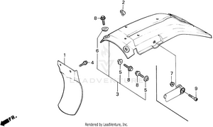 Rear Fender Schematic