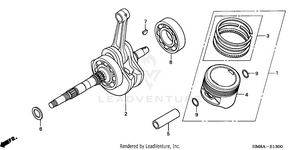 Crankshaft + Piston Schematic