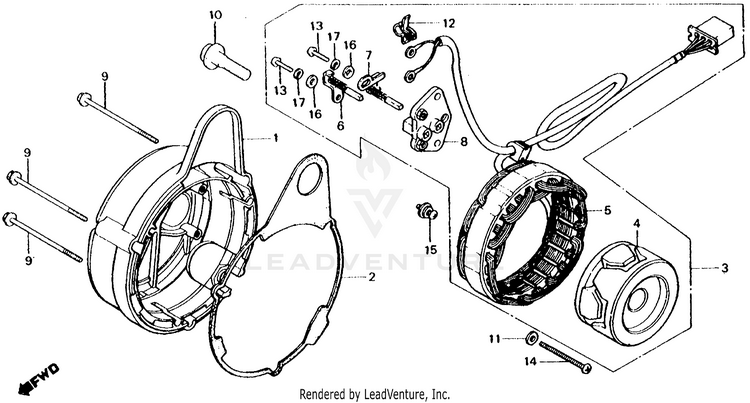 1981 Honda CB750F OEM Parts