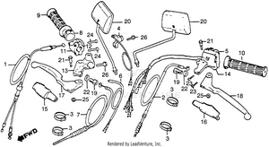 Control Levers + Switches + Cables Schematic