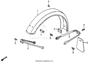 Front Fender Schematic