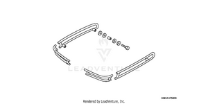 Saddlebag Rail Set       (chrome) Schematic
