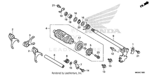 Gearshift Drum Schematic