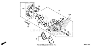 Front Brake Caliper (1) Schematic