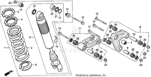 Rear Shock Absorber Schematic