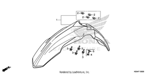 Front Fender Schematic