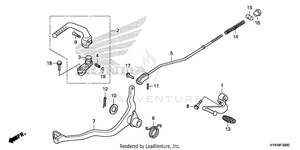 Pedal@kick Starter Arm Schematic