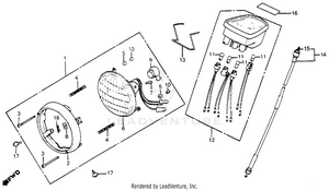 Headlight + Speedometer Schematic