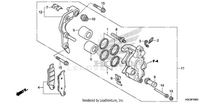 Front Brake Caliper Schematic