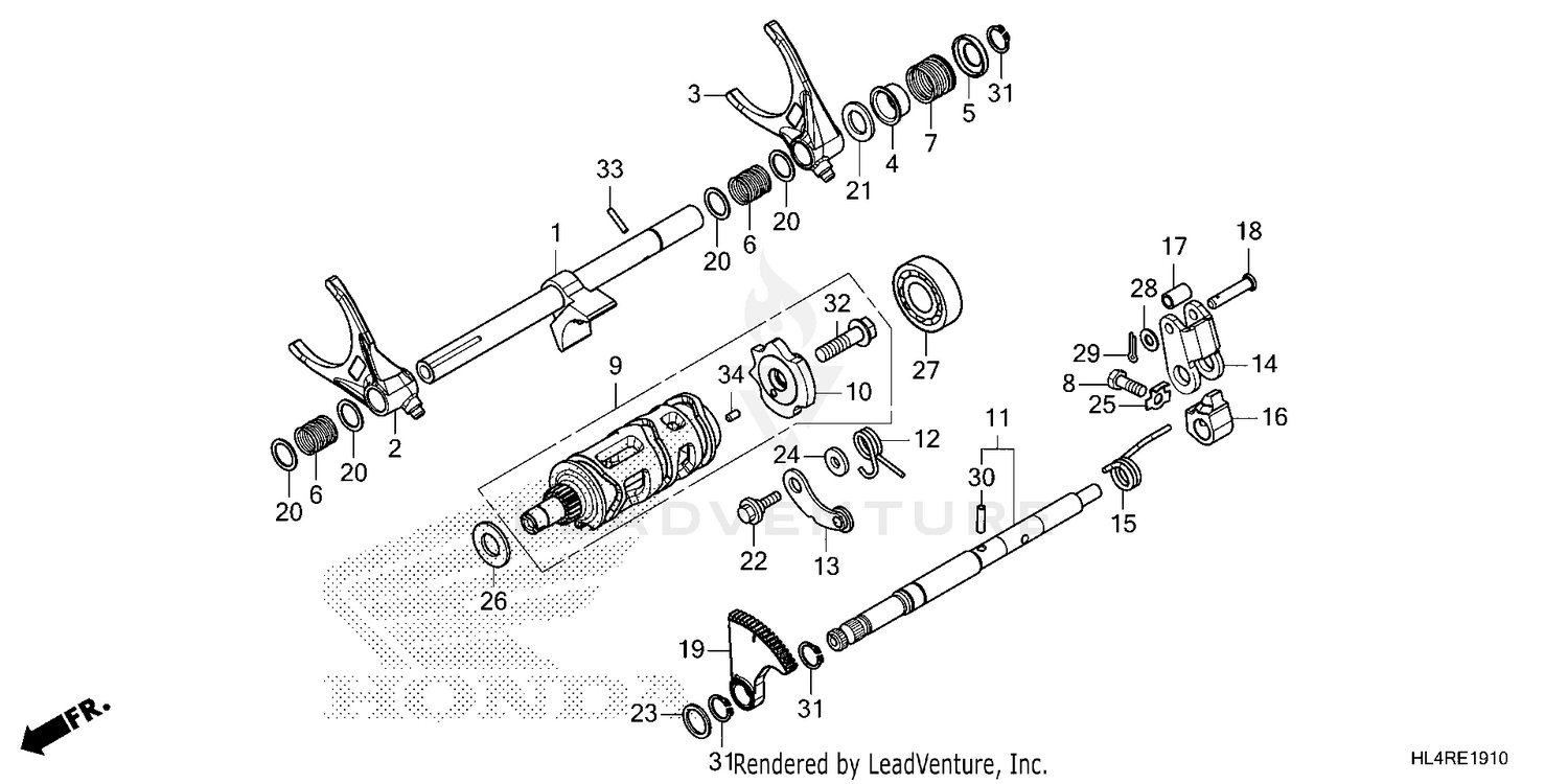 GEARSHIFT FORK (SUB      TRANSMISSION)