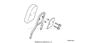 Chrome Backrest With Pad (tall) Schematic