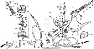 Handle Levers + Switches + Cables Schematic