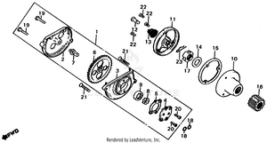 Oil Pump + Oil Filter Schematic