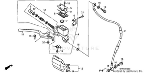 Front Brake Master       Cylinder Schematic