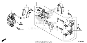 Rear Brake Caliper Schematic